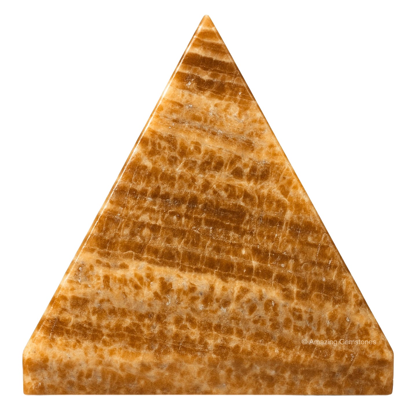 Amazing Gemstone Aragonite Pyramid Crystal Healing Stones - 1.5" Great Pyramid Figurine of Natural Stone Pyramid for Meditation, Reiki, Chakra Balancing and Crystal Pyramids Grid