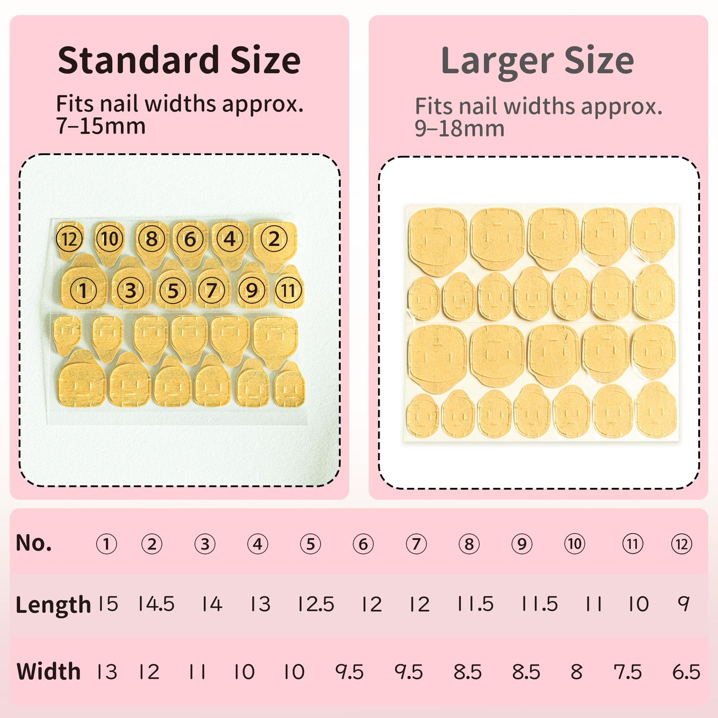Sun&Beam Nails Jelly Nail Tabs for Press-On Nails 0.3mm Ultra-Thin Waterproof Adhesive 600pcs Strong Hold Double Sided Tabs for Finger (Tool Set with Case)