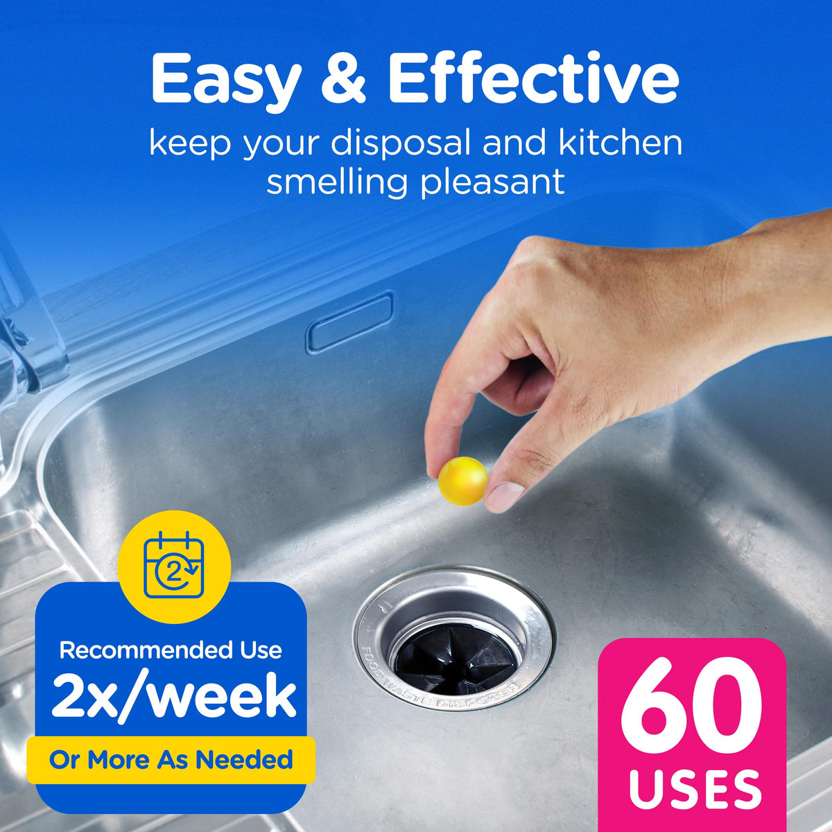 60 Count]] Plink Garbage Disposal Cleaner and Deodorizer VALUE PACK