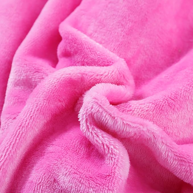SOCHOW Sherpa Fleece Throw Blanket, Double-Sided Super Soft Luxurious Plush Blanket Throw Size, Pink, 50x60 inches