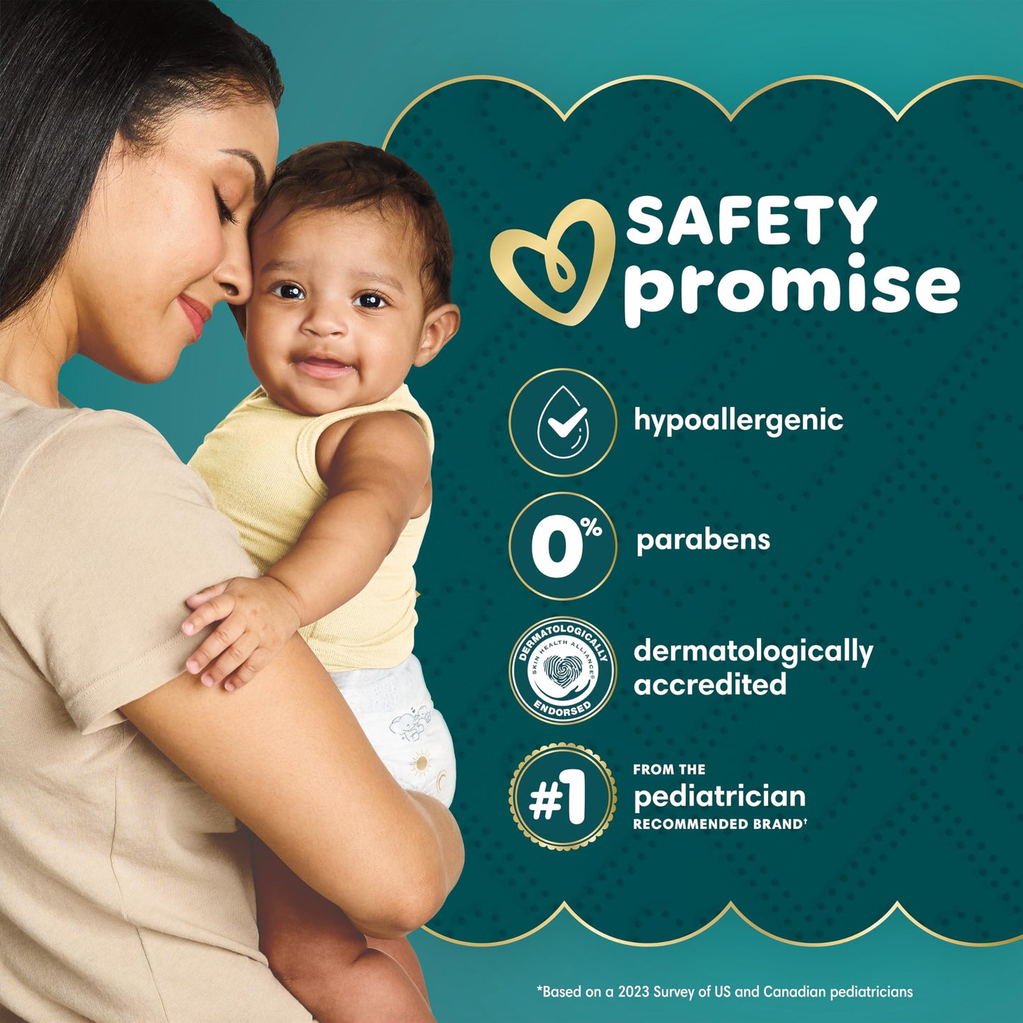Pampers Gift Set, Disposable Diapers, Sensitive Wipes, & Milestone Gifts