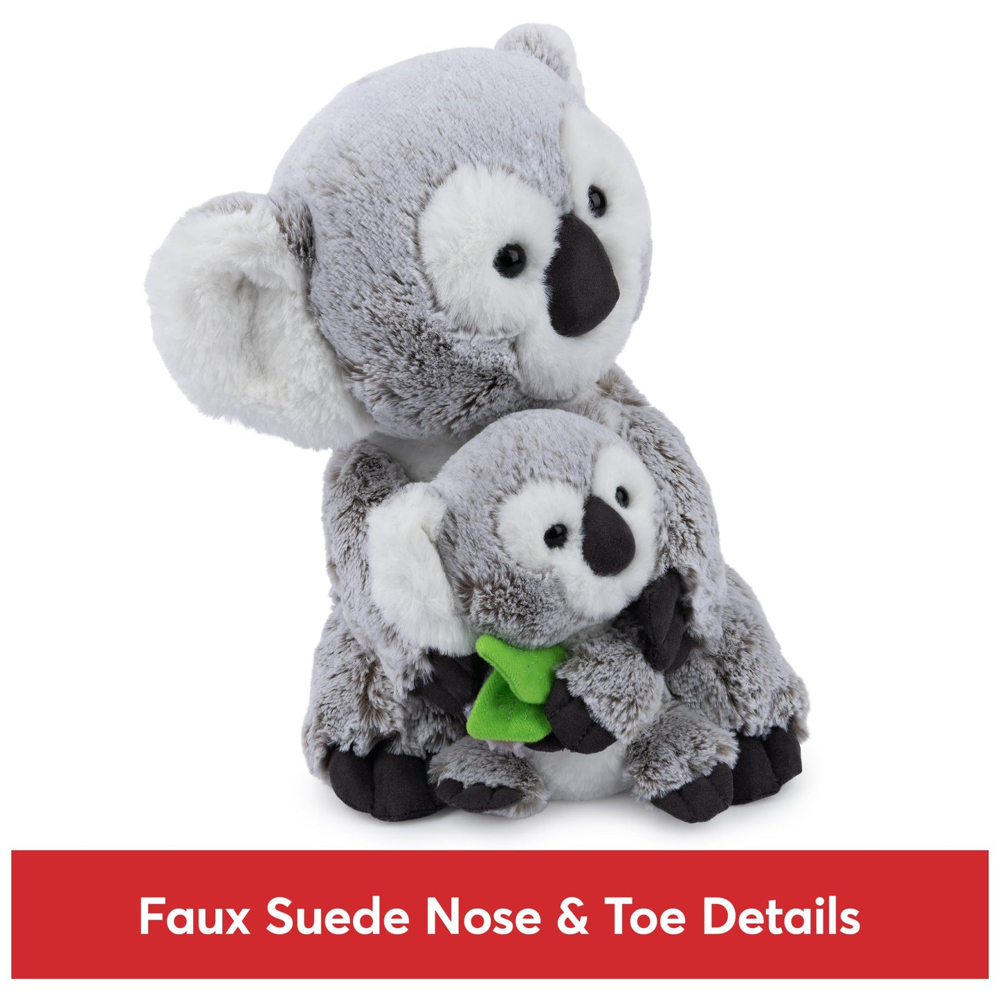 GUND Zozo the Koala Bear with Joey Plush, Stuffed Animal for Ages 1 and Up, Gray/White, 10”