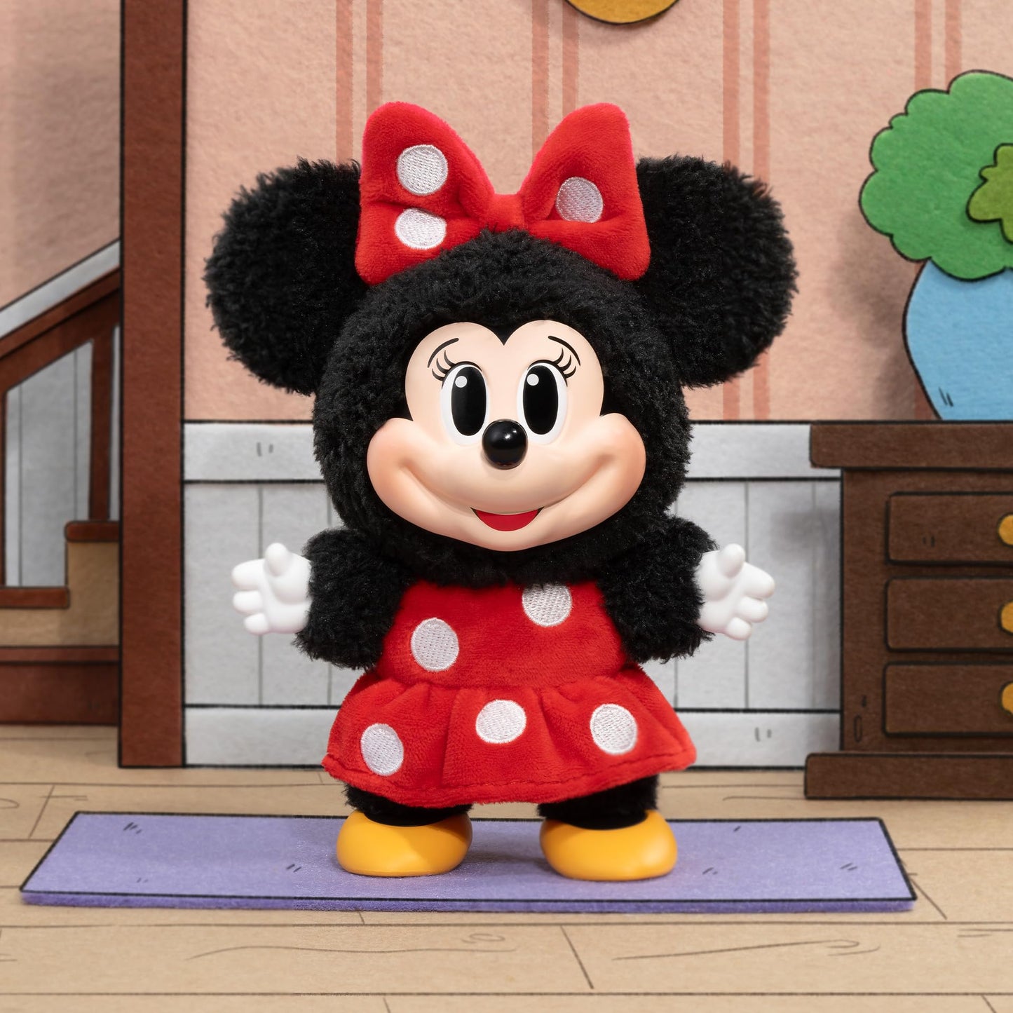 POP MART Mickey Family Figures Cute Together Keychain Series Blind Box ,Random Design Action Figures Collectible Toys Home Decorations, Single Box