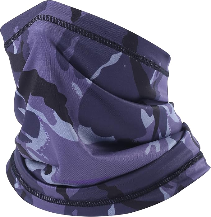 UV Protection Cooling Neck Gaiter Face Mask Scarf for Men - Windproof Neck Cover Bandana Neck Warmer Mask