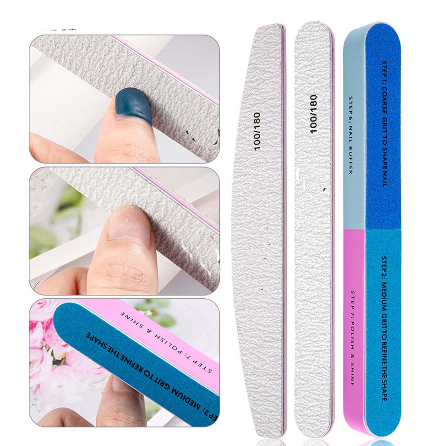 UNI-RHYTHM Nail Art Tools Kit, 8kinds of nail art brush Set with Hand Tools and Accessories for Manicure, 36pcs in total(RHYTHM-0024C)