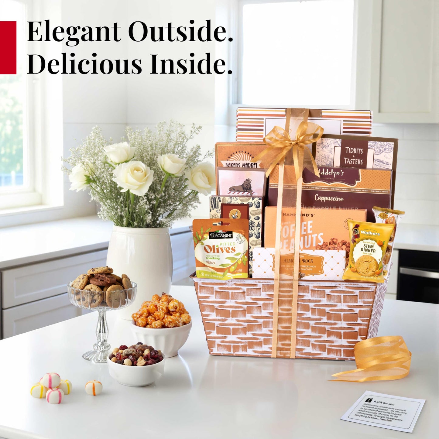 Broadway Basketeers Mother's Day Basket, Gift Basket with Gourmet Snack Assortment for Mom, Her, Thank You, Congratulations, Corporate Gifts, Kosher