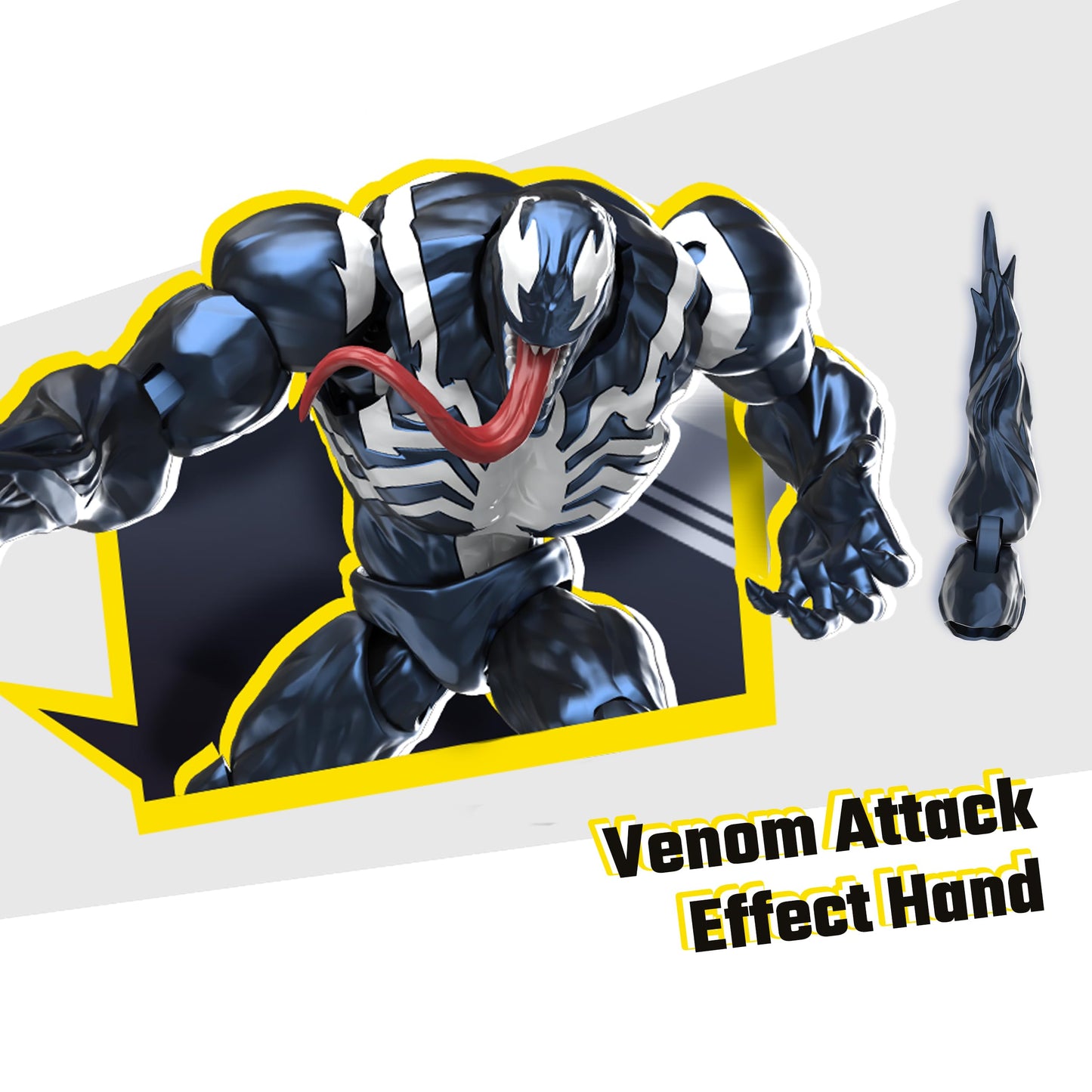 BLOKEES Champion Class - Marvel Rivals - Venom Action Figure - 185 Pieces Model Kit - 6 Inch - 90 Points of Articulation - Assembly Required - No Tools - No Cutting - No Glue - No Paint - Age 14+
