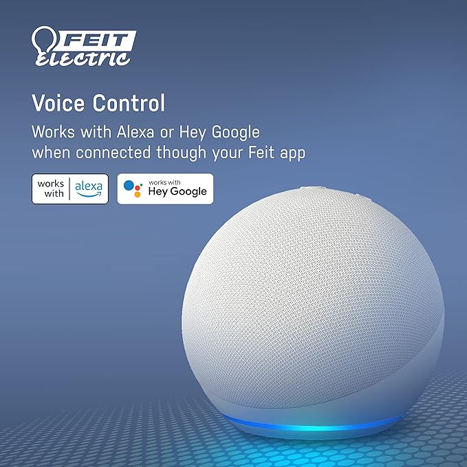 Feit Electric 50-Watt Equivalent MR16 Alexa Google Siri Smart RGBW LED Light Bulb White