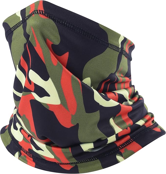 UV Protection Cooling Neck Gaiter Face Mask Scarf for Men - Windproof Neck Cover Bandana Neck Warmer Mask