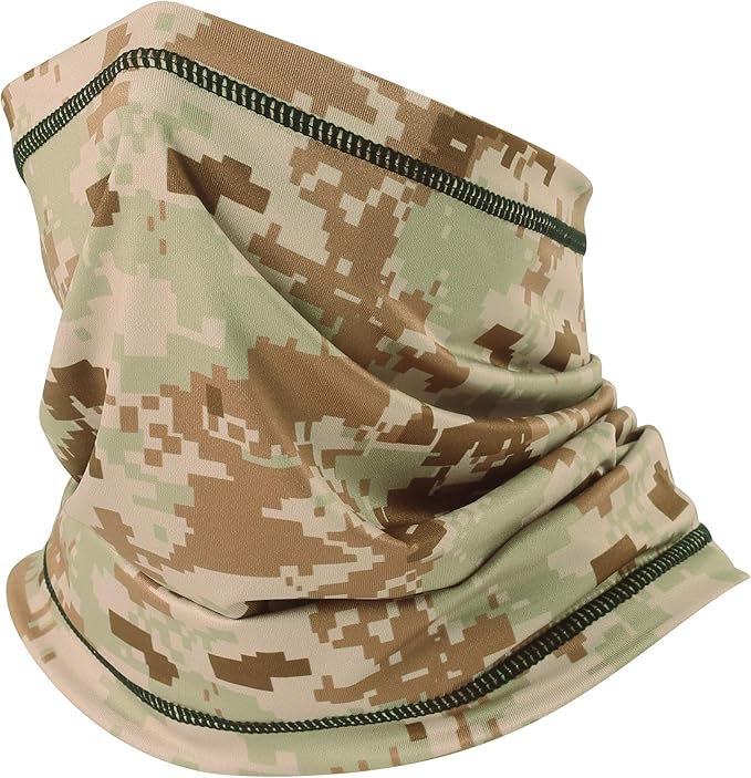UV Protection Cooling Neck Gaiter Face Mask Scarf for Men - Windproof Neck Cover Bandana Neck Warmer Mask