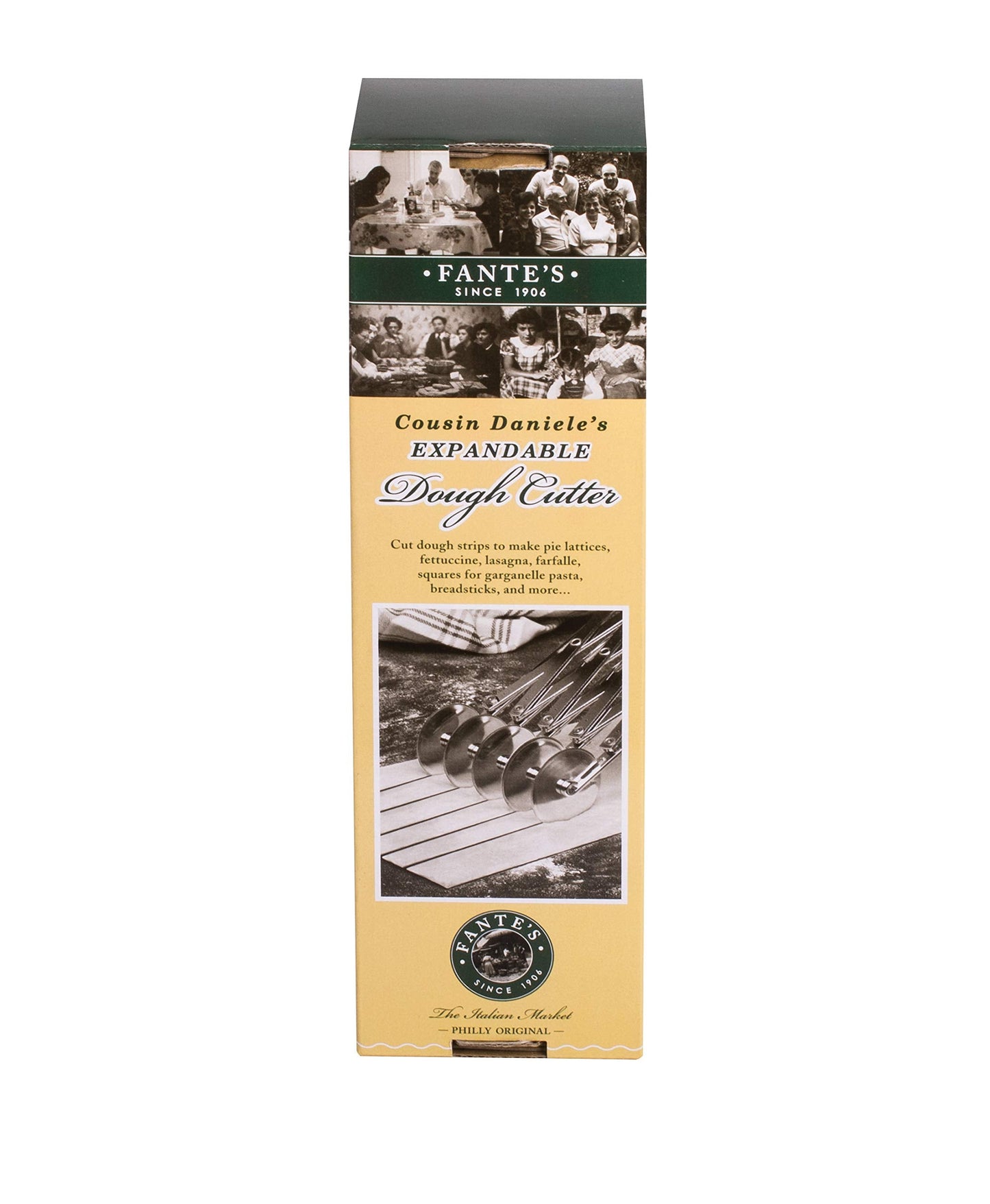 Fantes Expandable 5-Wheel Stainless Steel Dough Cutter, The Italian Market Original since 1906