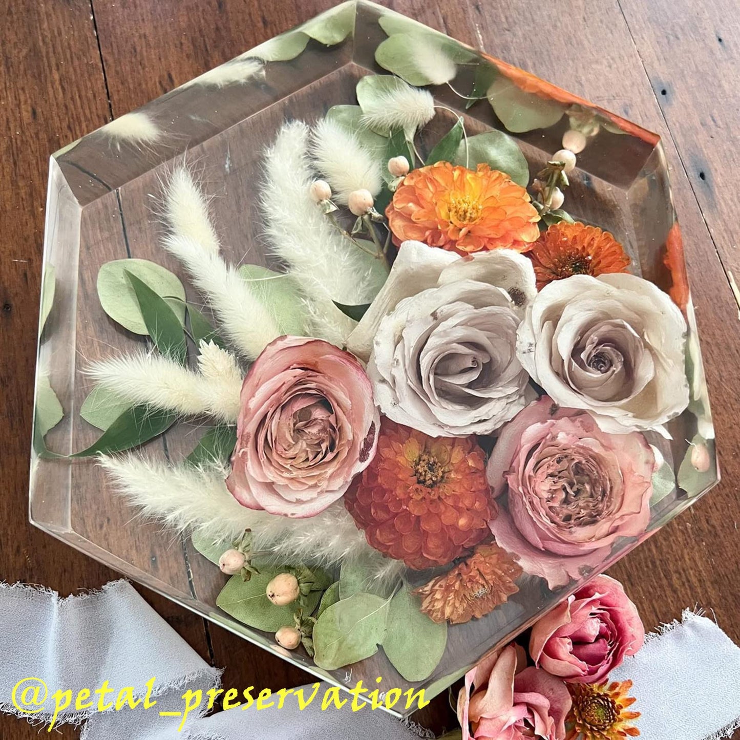 2 Pcs Large Silicone Molds for Resin 9 inch 7inch Hexagon Silicone Molds, Hexagon Deep Resin Mold for Epoxy Resin, Silicone Molds for Flowers Bouquet Preservation