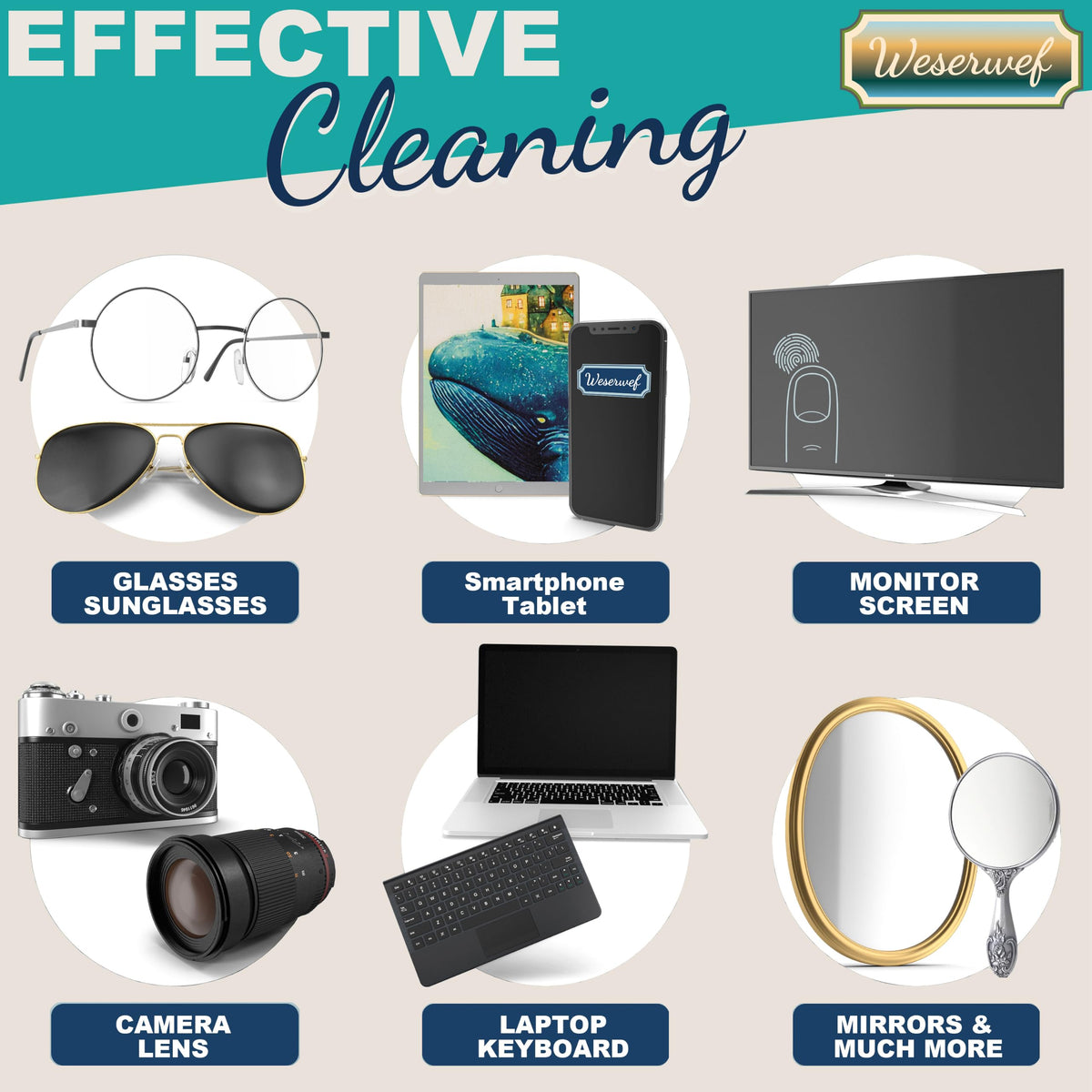 Design Microfiber Glasses Cleaning Cloth