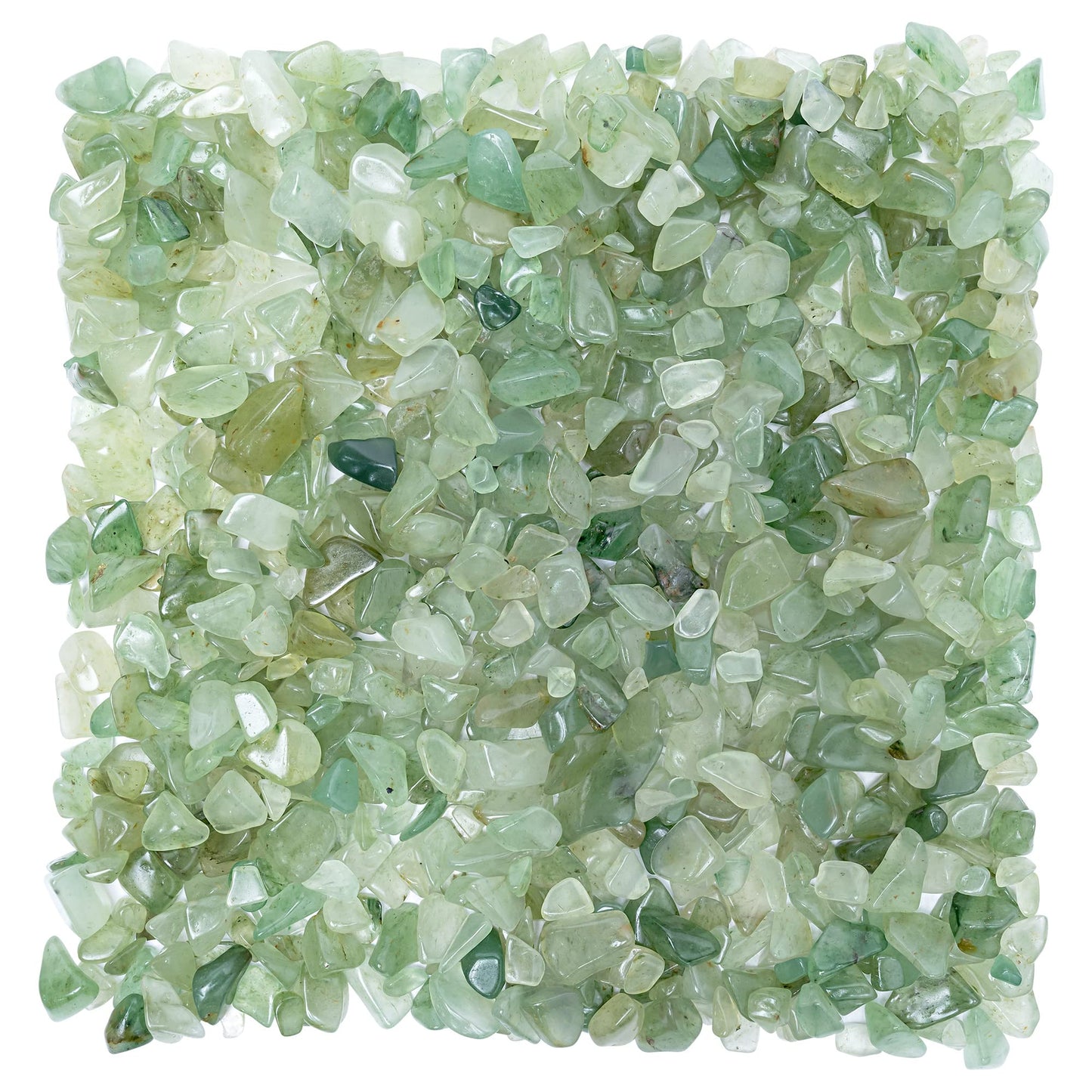 ZAICUS Green Jade Crystal Chips Bulk Gemstone Valentine Gift, Healing Crystal Natural Irregular Shaped Crushed Stone Reik Healing Tumbled Chips Crystal Chips for Witchcraft & 1 Lb"