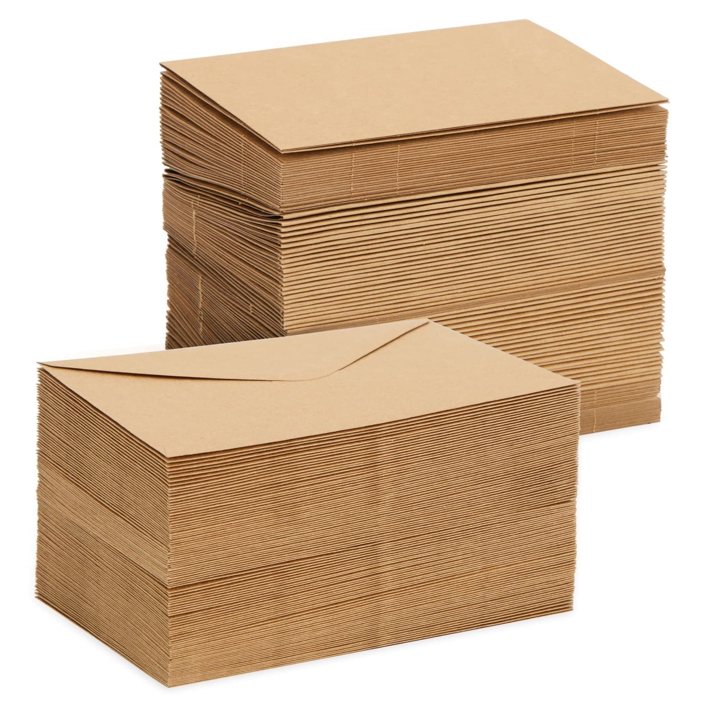 Blank Kraft Paper Cards & Envelopes - 4 x 6 in, 100-Pack - For Wedding Invitations & Birthday Greetings - DIY Card Making Supplies