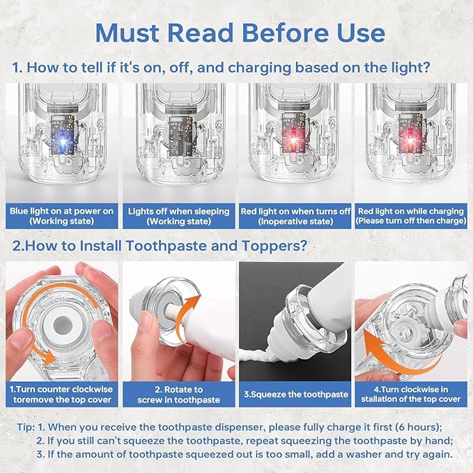 Automatic Toothpaste Dispenser Wall Mounted - Hands-Free Toothpaste Squeezer with 3 Speed Settings, 2 Toothbrush Holders & Strong Adhesive - Smart Bathroom Organizer for Kids and Adults