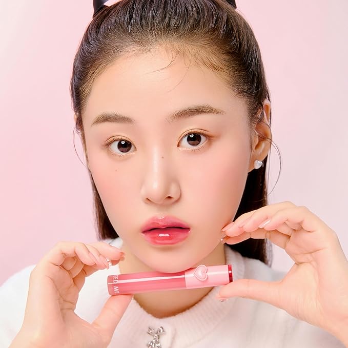 YNM Heart Jelling Tint (06 PLUM JELLING, 0.09 oz) Silicone Lip Brush Included, K-Beauty, Non-Sticky, Moisturizing, Smudge-Proof, Korean Lip Tint, Long-Lasting, Vivid Color
