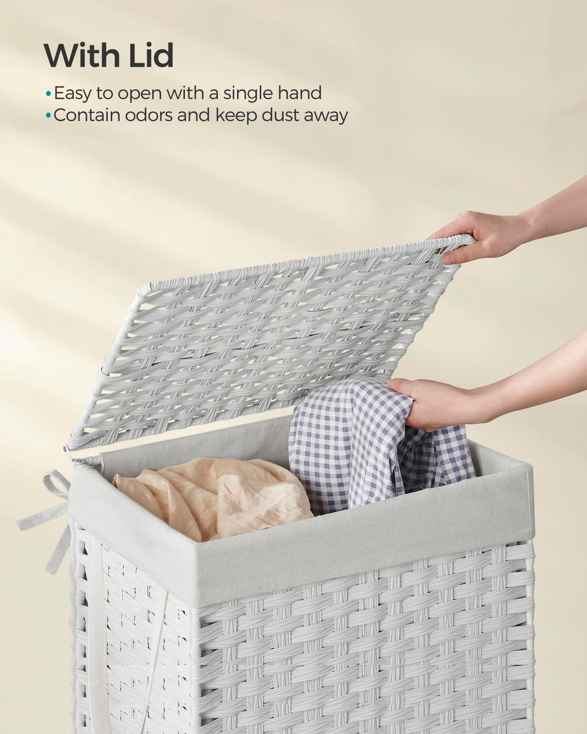 Laundry Hamper with Lid