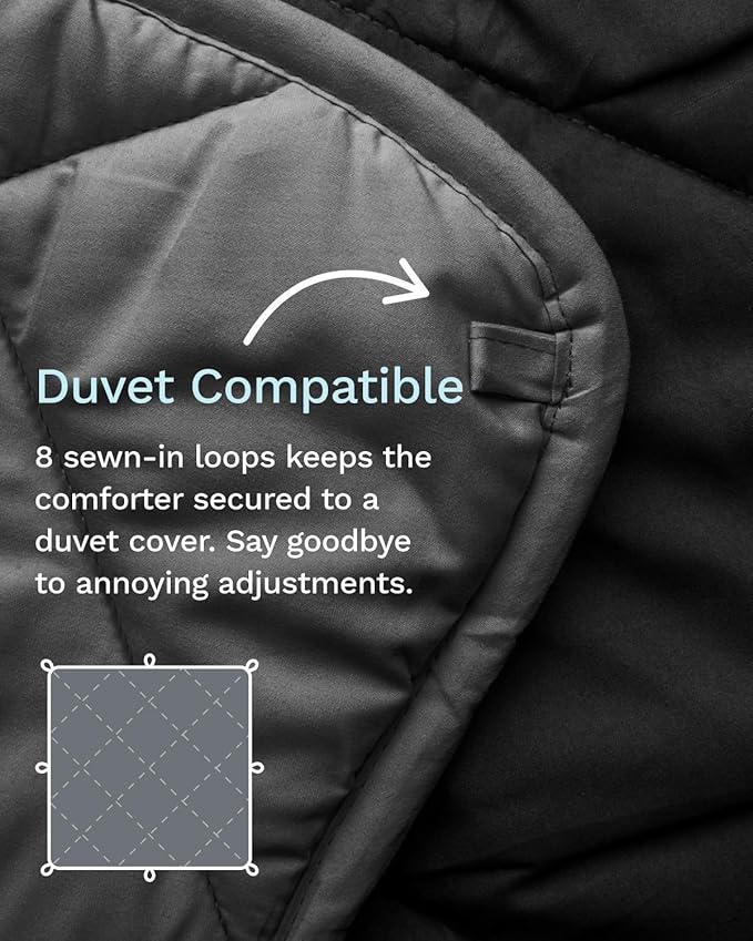 ViscoSoft Queen/Short Queen Microfiber All Seasons Down Alternative Quilted Comforter - Cooling Breathable Premium Soft Reversible Microfiber Duvet Blanket