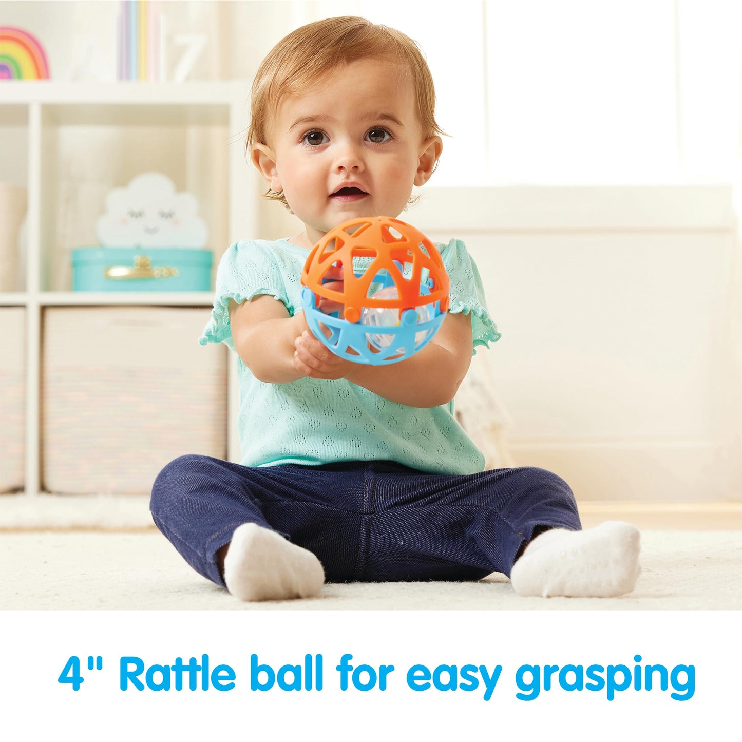 Kidoozie | Little Learner’s Trio | Baby’s First Activity Toy Set for Infants & Toddlers with Sensory, Stacking & Cause & Effect Play, Early Learning Ages 6+ Months