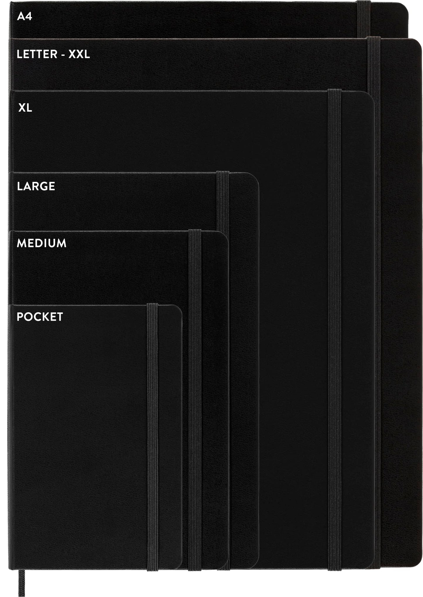 Moleskine Notebook, XXL, Ruled, Black, Hard Cover (8.5 x 11)