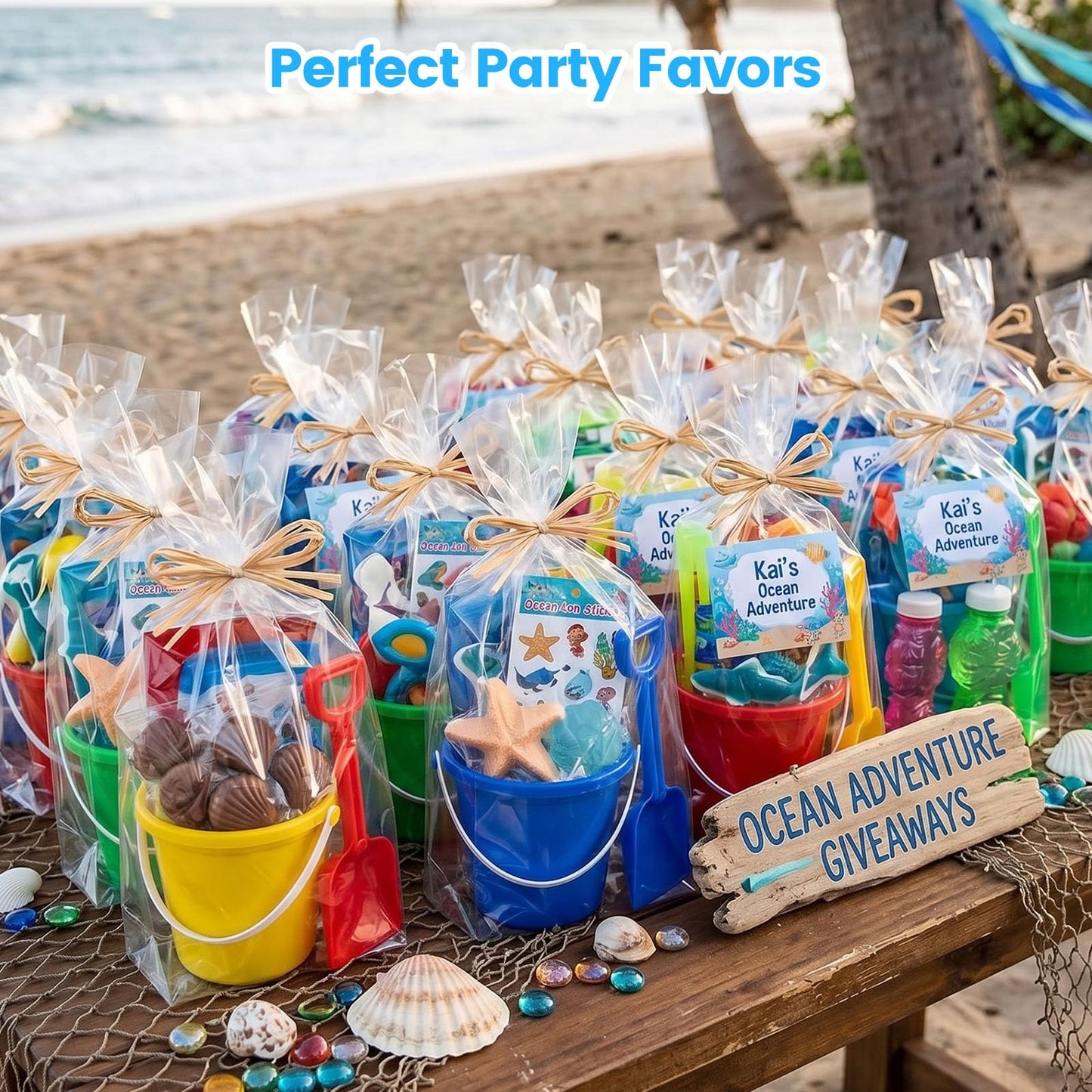 Shindel 28Sets Sand Buckets and Shovels for Kids, Beach Buckets Travel Sand Toys, Beach Essentials, Fun Summer Activities