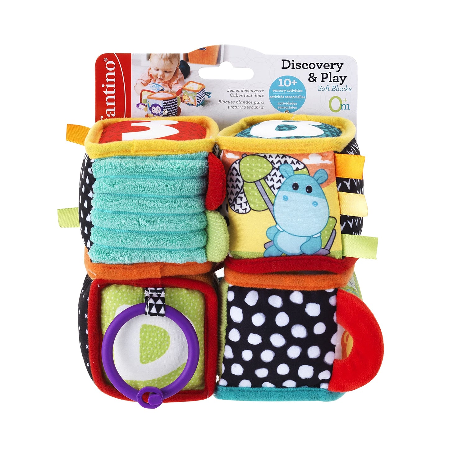 Infantino Discover and Play Soft Blocks Development Toy