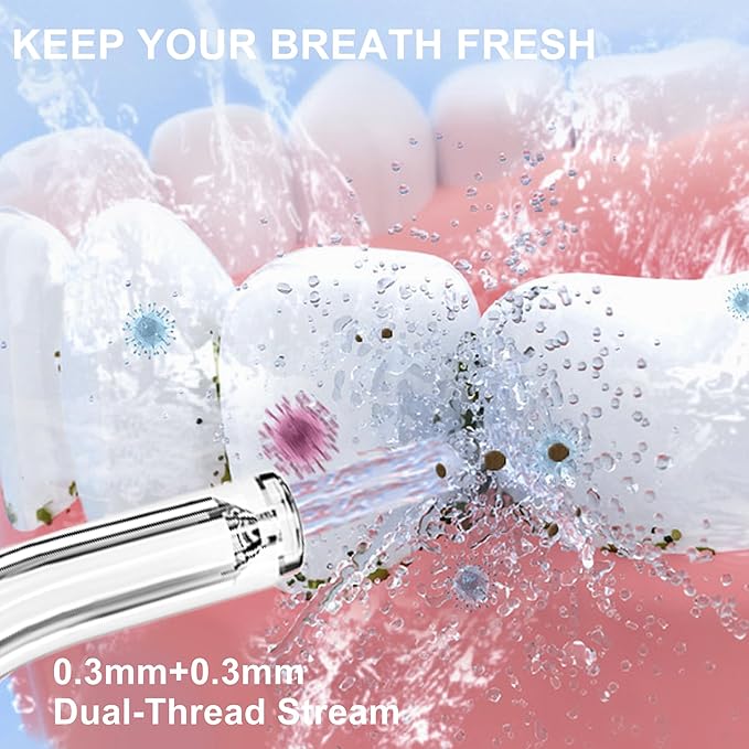 Replacement Tips for COSLUS Water Flosser, Water Flosser Replacement Tips Oral Irrigator Jet Tip Only Compatible COSLUS C20 (F5020E), E40 (WFP14), C31 (F5023), C50, and C51 Water Flosser（Clear)