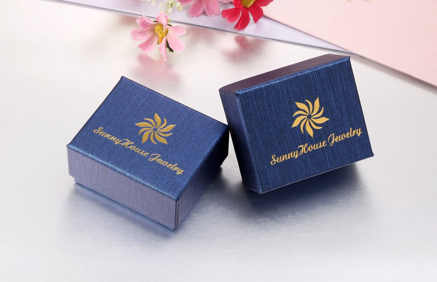 His & Hers Matching Set Titanium Stainless Steel Couple Pendant Necklace Korean Love Style in a Gift Box (ONE PAIR)