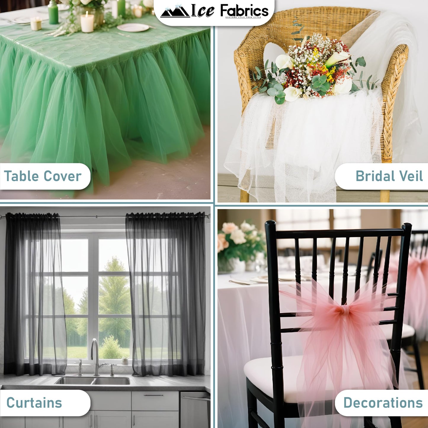 Ice Fabrics 4-Way Stretch Power Mesh Fabric by The Yard - 60" Wide Nylon Spandex Sheer Net - Breathable & Stretchy Mesh Fabric for Sewing Activewear, Dresses, Crafts - Kelly Green - 1 Yard