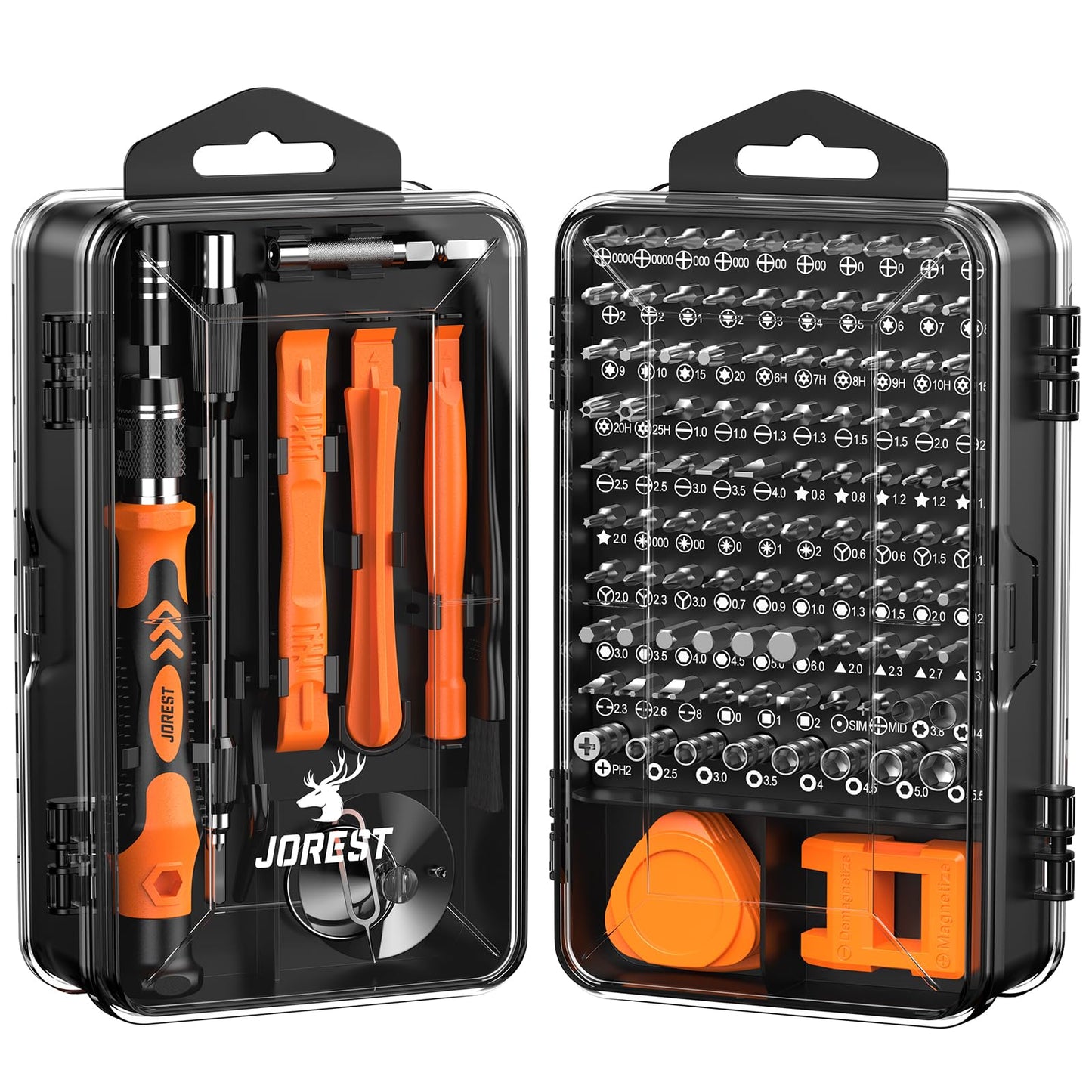 JOREST 117 in 1 Precision Screwdriver Set, Tool Gifts for Men, Mini Repair Tool Kit with Torx Triwing Bits, Repair for Computer, Macbook, Laptop, PC, RC, PS5, iphone, Electronics, XBOX, Glasses