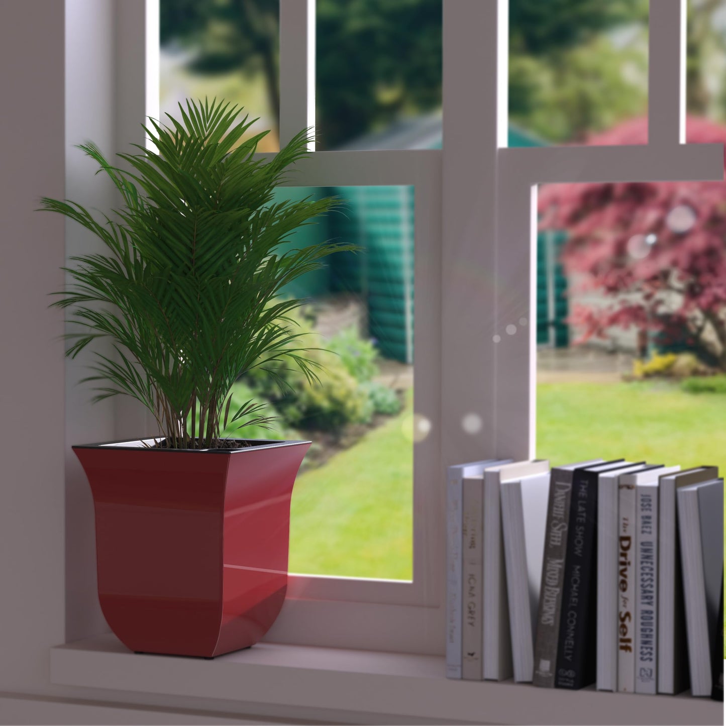 Valencia 8in Planter - Red