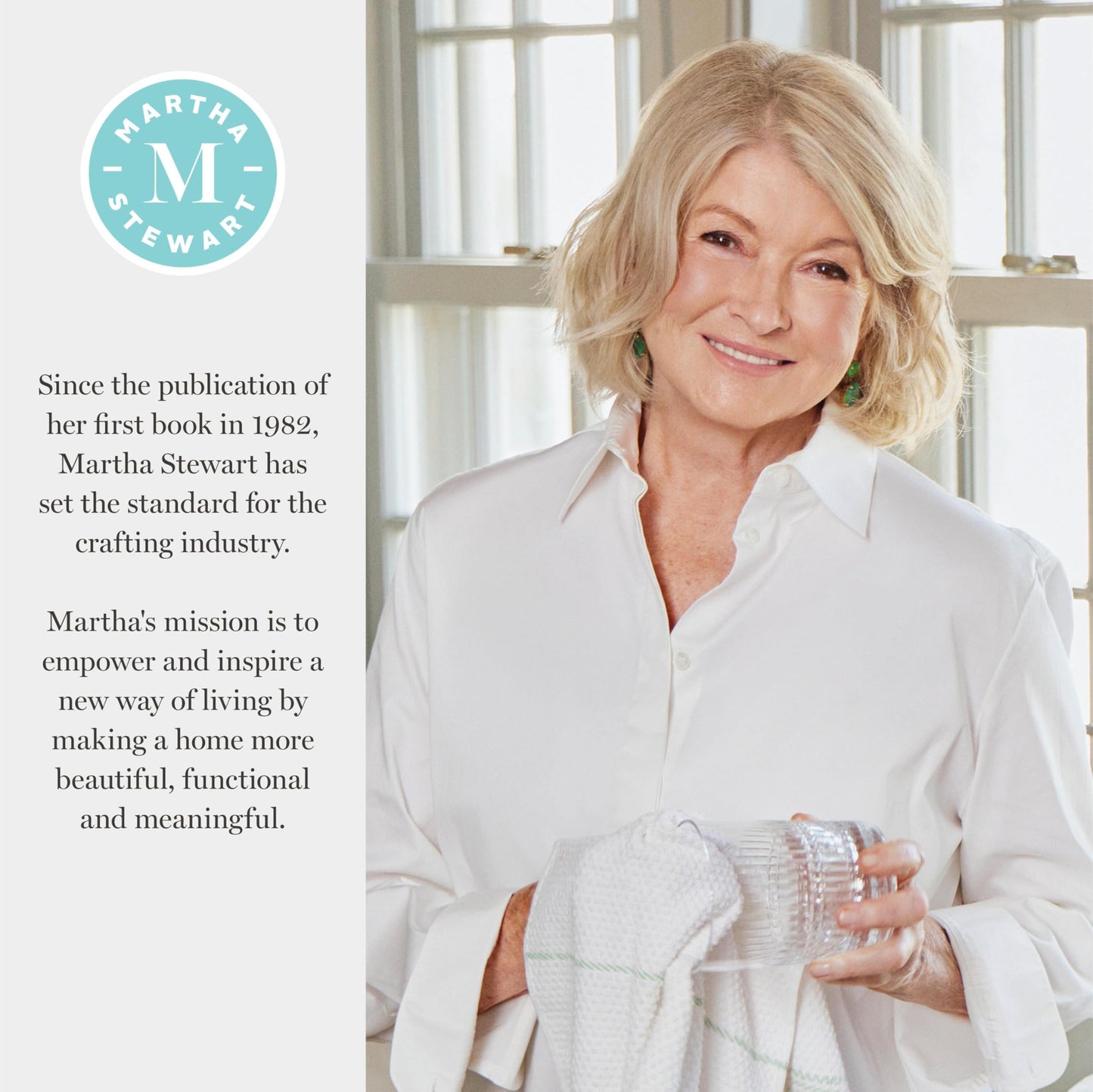 Martha Stewart, Circle and Square Wood Plaque Set, 10 pcs