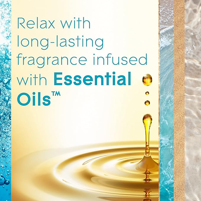 Glade PlugIns Refills Air Freshener Starter Kit, Scented and Essential Oils for Home and Bathroom, Aqua Waves, 4.02 Fl Oz, 2 Warmers + 6 Refills