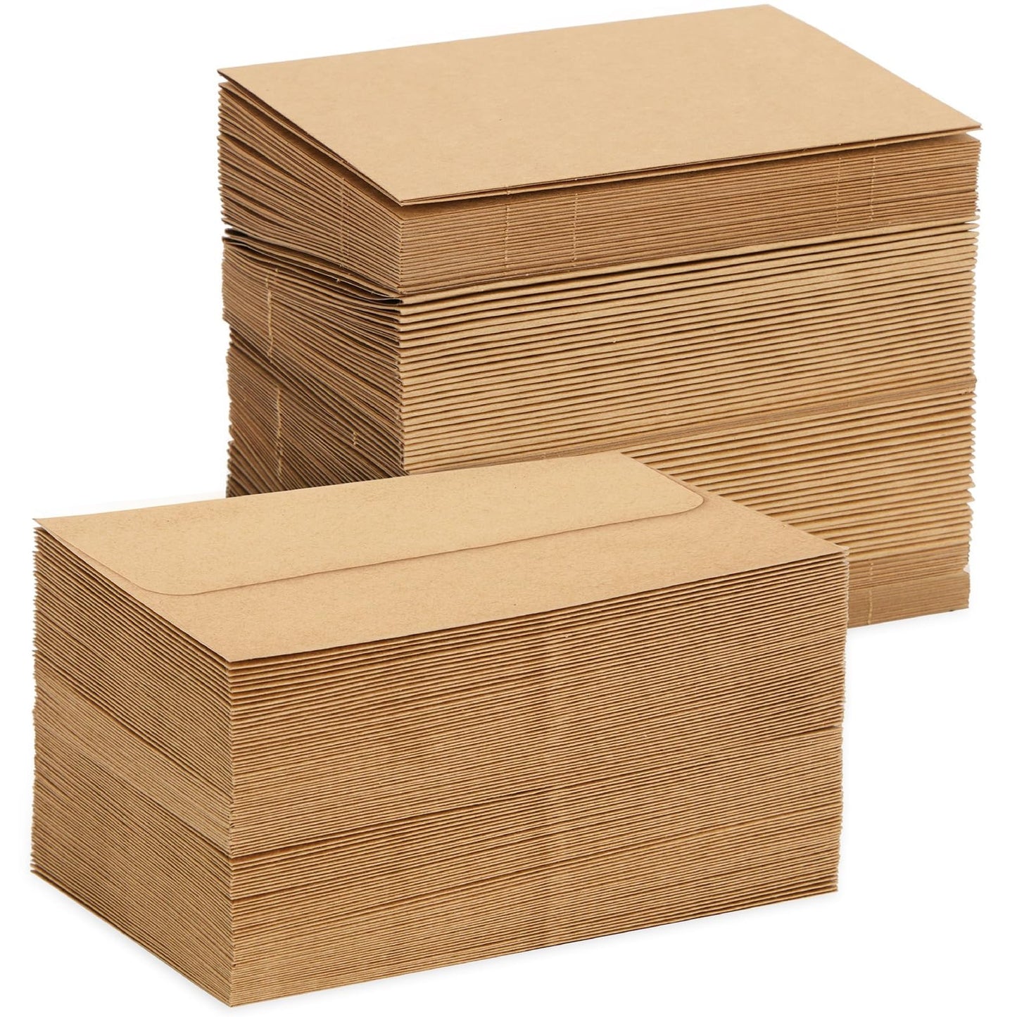 Blank Kraft Paper Cards & Envelopes - 4 x 6 in, 100-Pack - For Wedding Invitations & Birthday Greetings - DIY Card Making Supplies