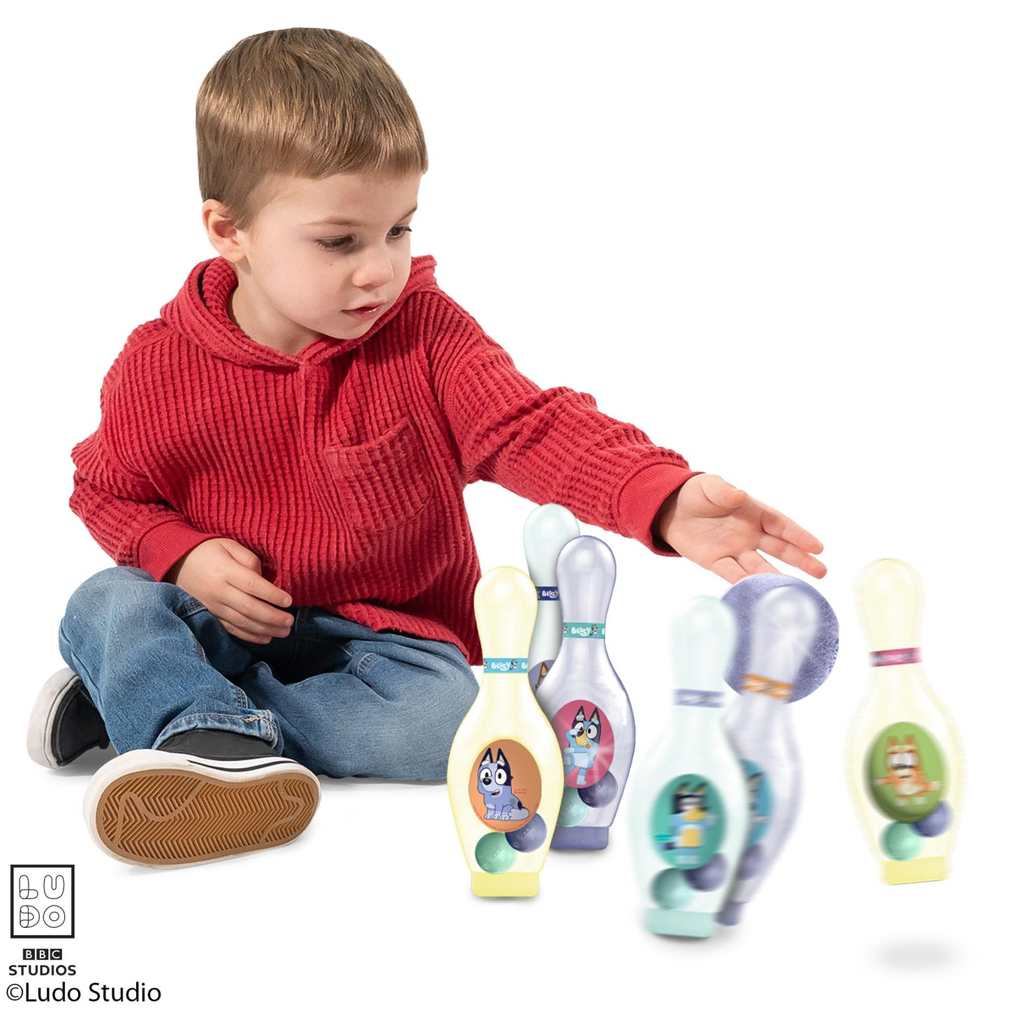 Hedstrom Light Up Bowling Set Game, Bluey