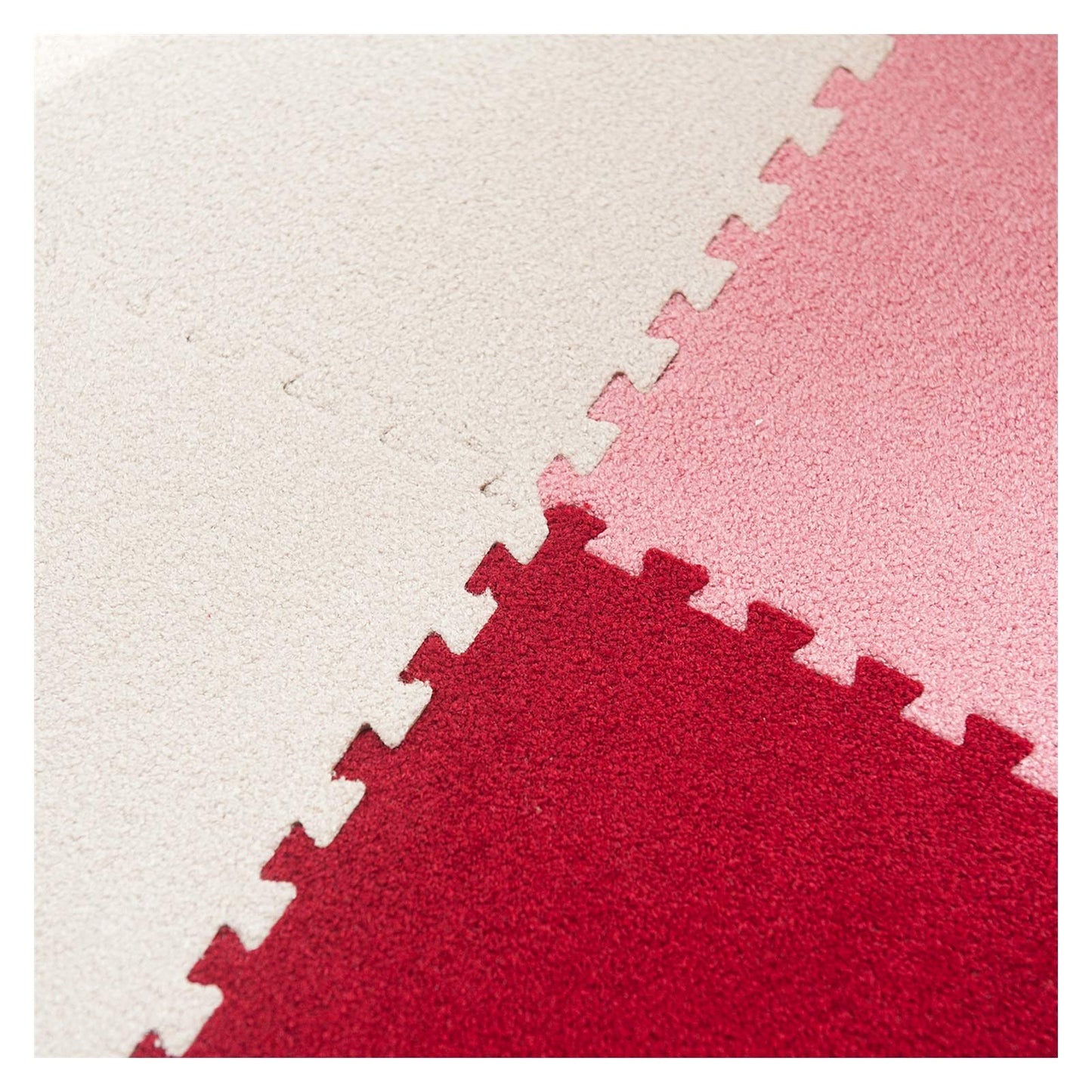 ALGFree Interlocking Tiles Foam Puzzle Mats Foam Puzzle Mat Infant Crawling Mat Splice Large Area Children's Room Gym Activity Pad Soft Floor Mats Interlocking Carpet Tiles, 2 Colour