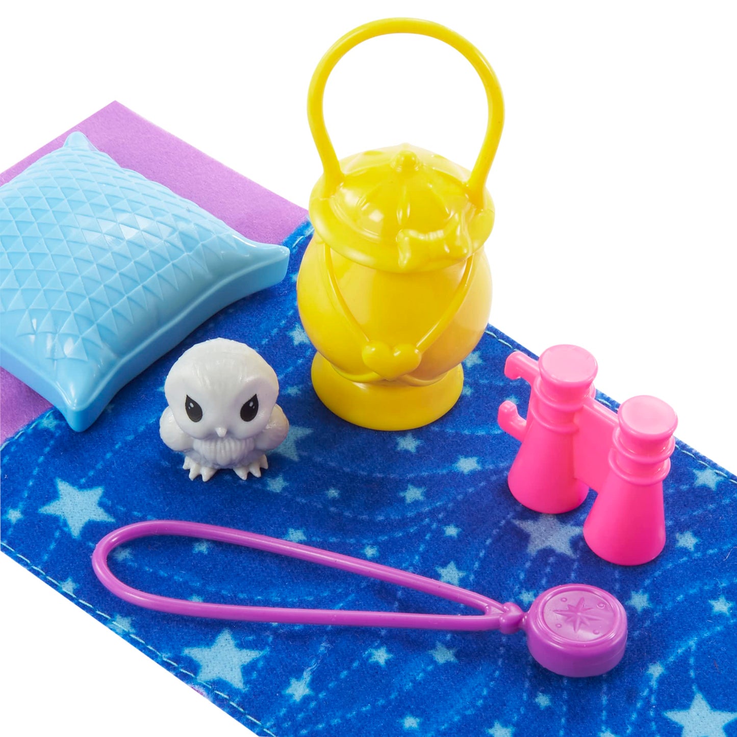 Barbie It Takes Two Camping Playset with Blonde Chelsea Small Doll Owl, Sleeping Bag & Accessories