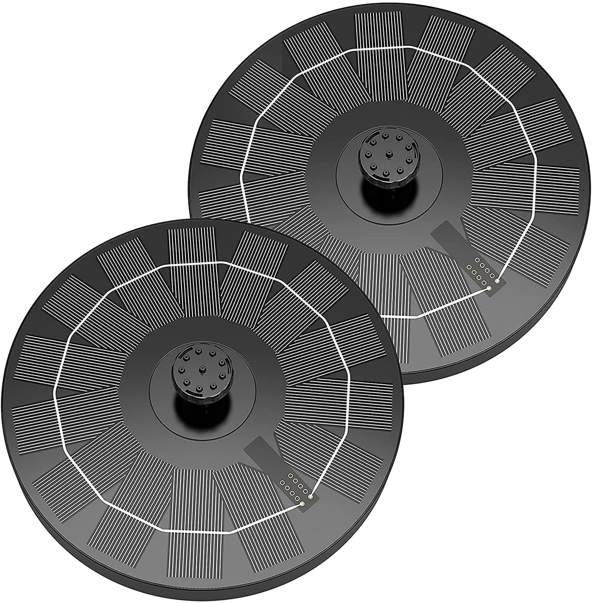 AISITIN 2.5W Solar Bird Bath Fountain Pump with 6 Nozzles & 4 Fixer