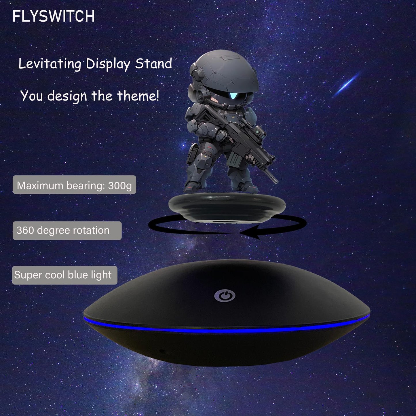Levitating Display Stand, Floating Display Rack For Toys, Figures, Miniatures Rotation Display Stand