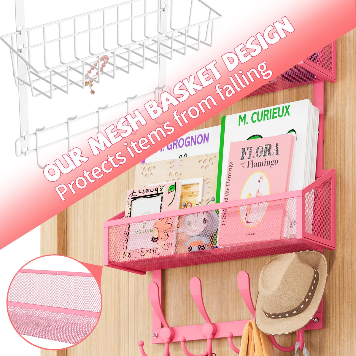 Over The Door Hooks Organizer