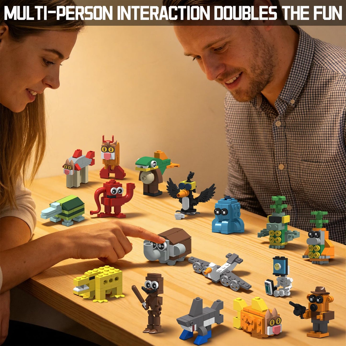 Myth Qholve Italian Brain Rot Unique Cartoon Characters Building Blocks 17 in 1 Educational & Entertaining Gift Idea for Kids Teens & Adults
