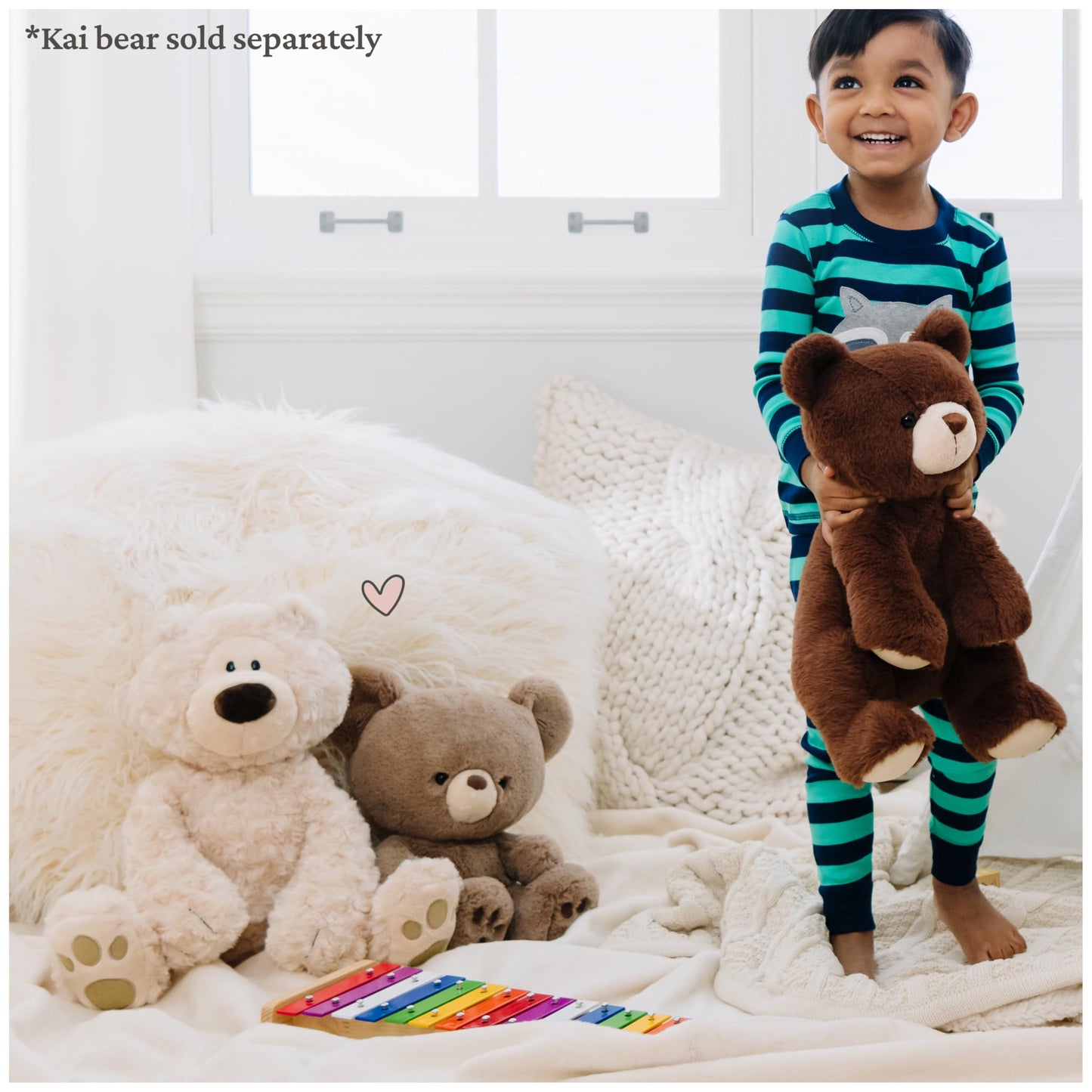 GUND Philbin Classic Teddy Bear, Premium Stuffed Animal for Ages 1 and Up, Beige, 18”