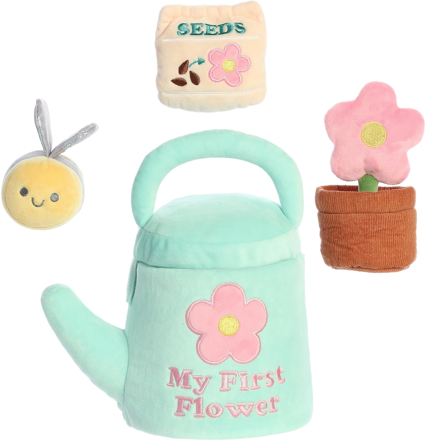 Ebba™ Engaging Baby Talk™ My First Flower™ Baby Stuffed Animal - Sensory Delight - Interactive Learning - Multicolor 7 Inches