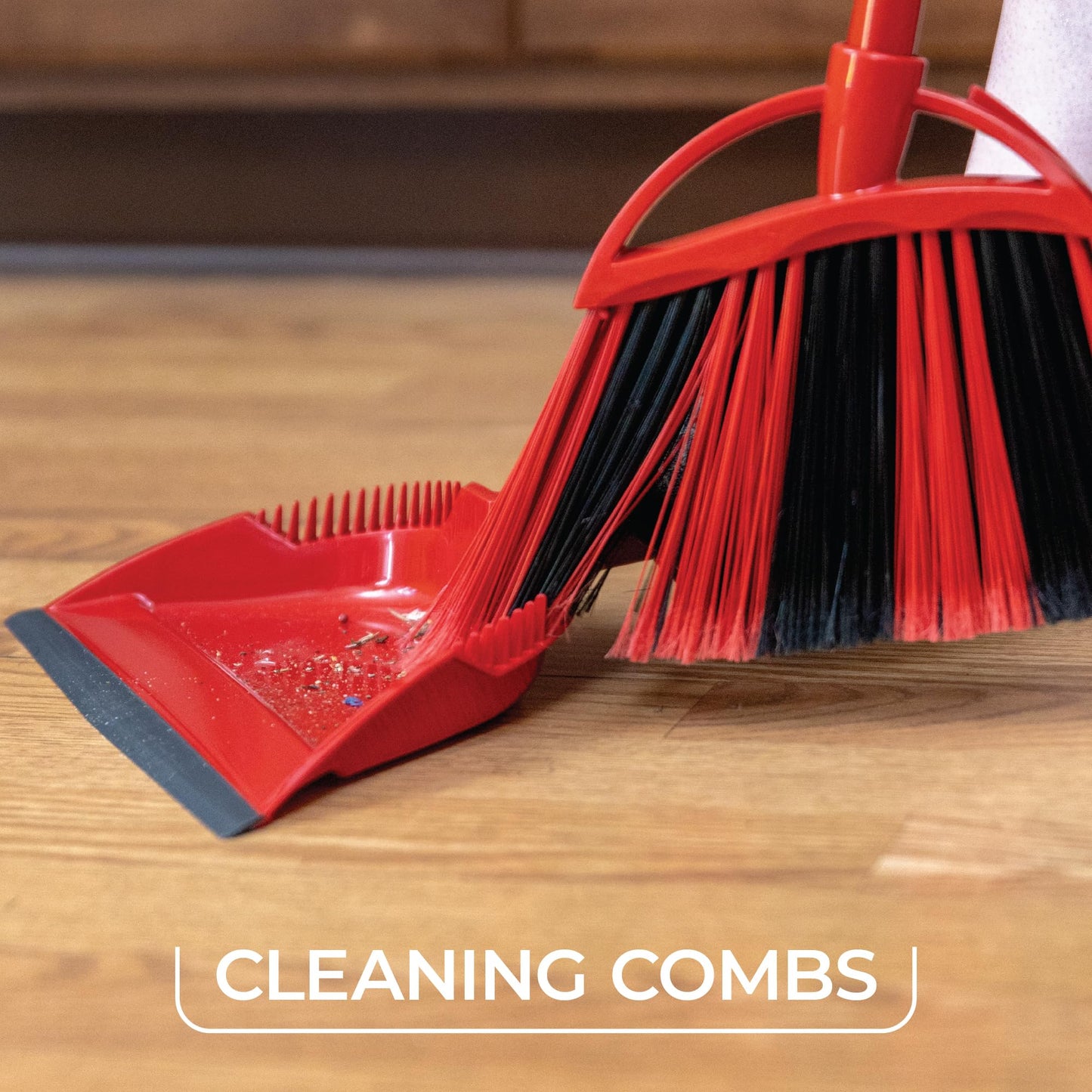 O-Cedar One Sweep Broom with Step-On Dustpan | Remove 99% with One | Lightweight Quiet Cleaning Tool | Ideal for Pet Owners