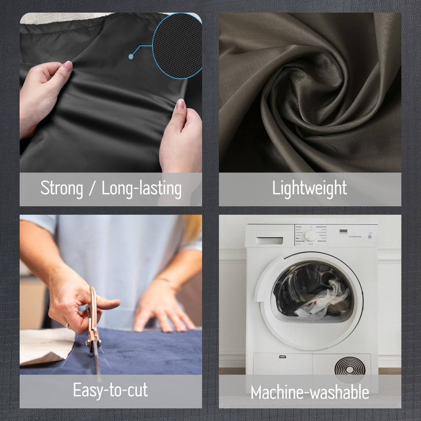 sheelokhwui Precut Nylon Fabric (2 Yards x 57 inch) - Water Repellent Ripstop Fabric, Lightweight, Durable - Used for Covers, Flags, Sacks, Bags, Kites, Outdoor Crafts and DIY - Orange