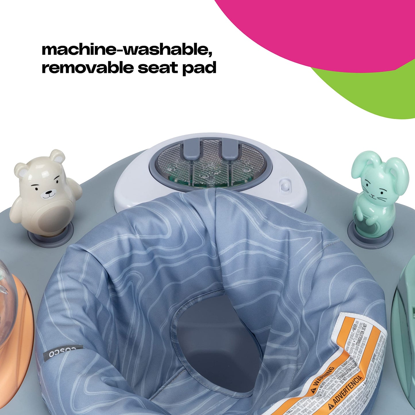 Cosco Play-in-Place Activity Center, Stationary Activity Center and Jumper, Organic Waves