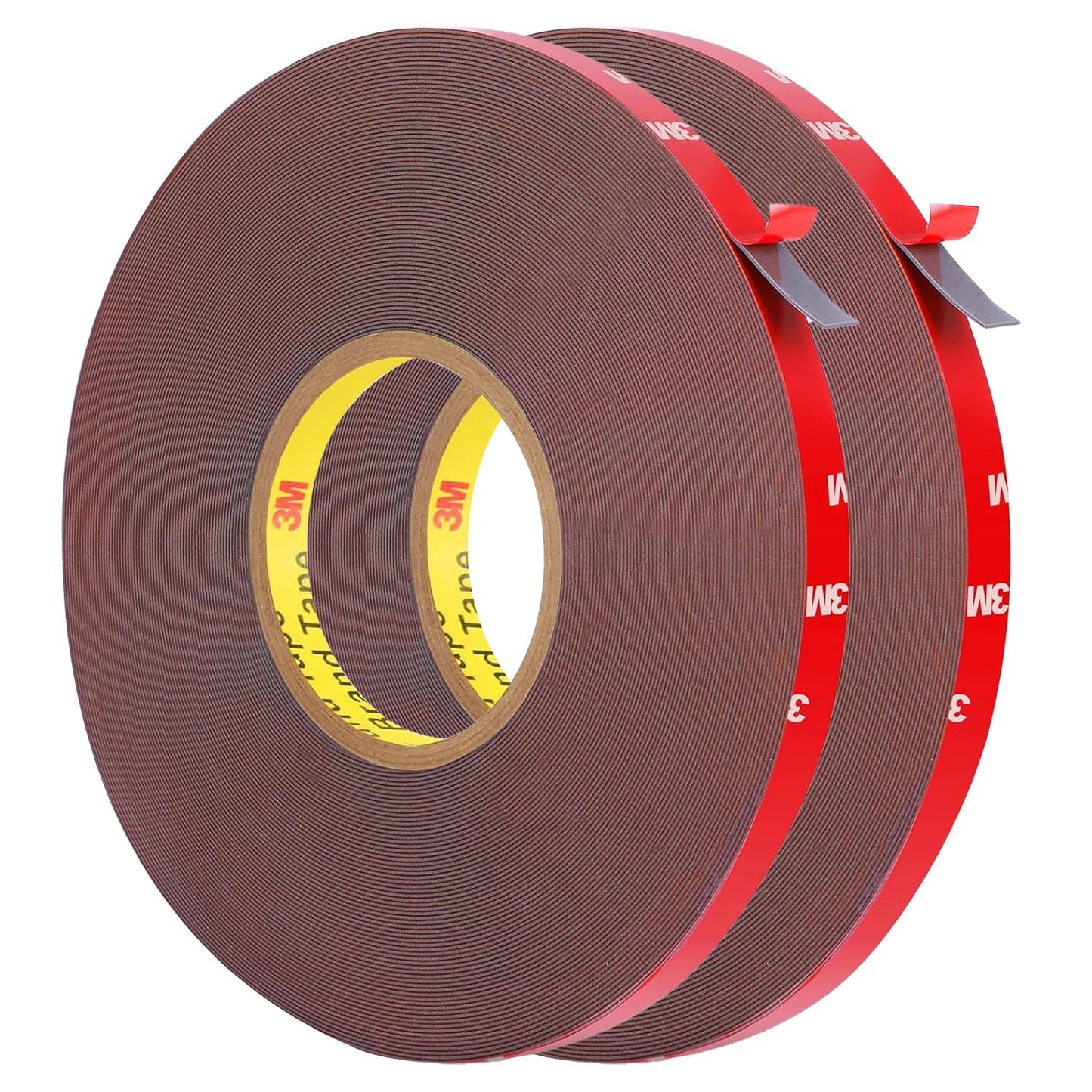 HitLights Double Sided Tape Heavy Duty (2 Pack), Waterproof Strong Mounting Adhesive Tape for Walls, Car, Home Decor, Office Decor (100ft x 0.39in)