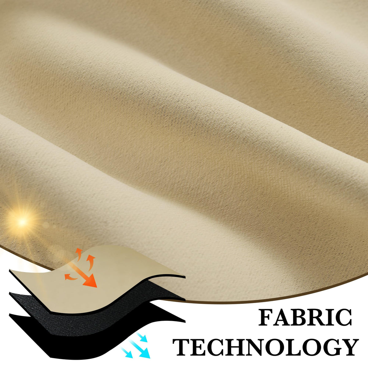 100% Blackout Bathroom Curtains Over Sink 24 inches Long (2 Count)
