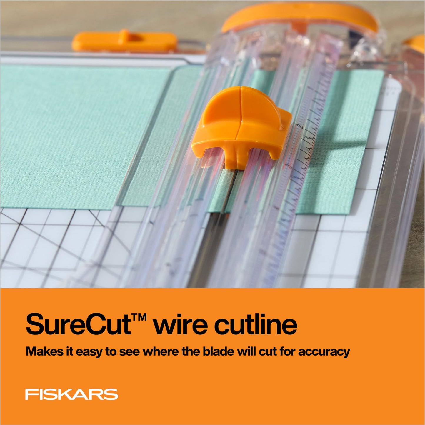 Fiskars Precision Paper Trimmer, Easy and Accurate Crafting Tool, Cuts Straight for Crafts, Cards, and More